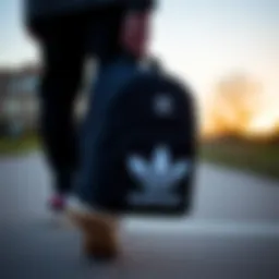 Adidas Santiago Mini Backpack showcasing its design