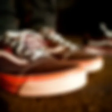 Quality Craftsmanship of Classic Vans Shoes Close-up of a pair of classic Vans shoes showcasing their quality and design