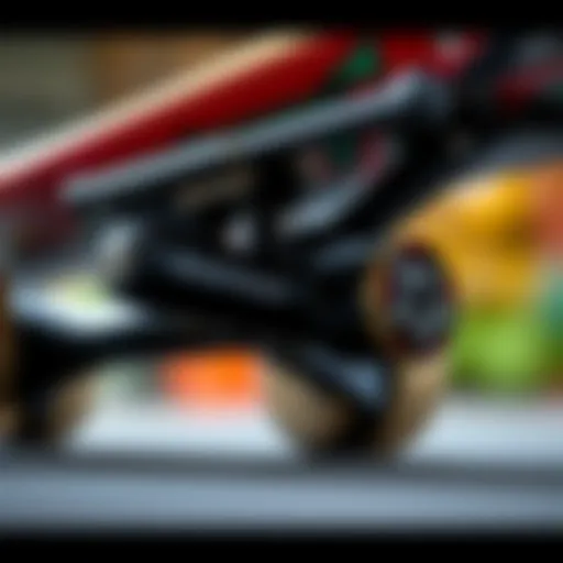 Detailed Design of Black Thunder Truck Close-up view of a Black Thunder truck showcasing design features