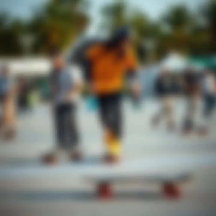 Community and Culture: The Chaya Experience A group of skaters enjoying a community event with Chaya outdoor skates
