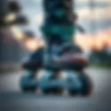 Close-up view of Chaya outdoor skates showcasing innovative design features