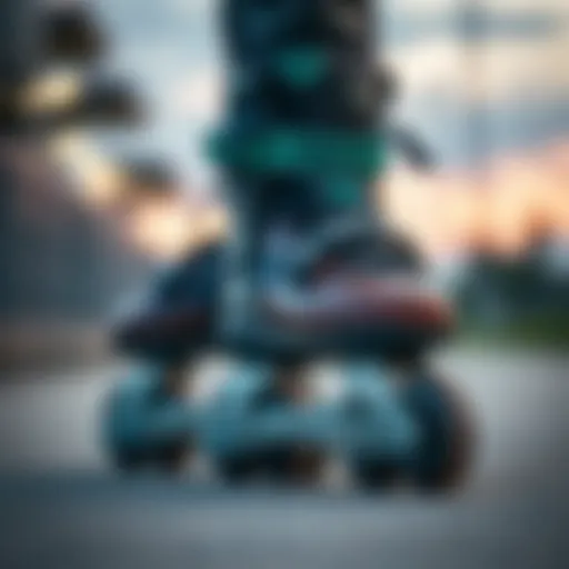 Innovative Design of Chaya Skates Close-up view of Chaya outdoor skates showcasing innovative design features