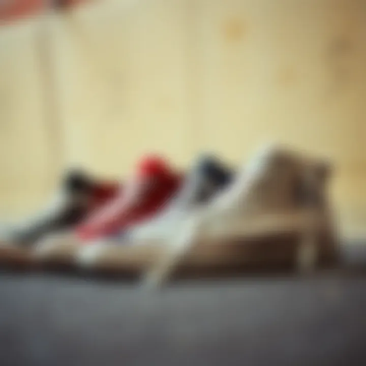 Evolution of Chuck Taylor All Star Styles An illustration depicting the evolution of Chuck Taylor All Star styles over the years.