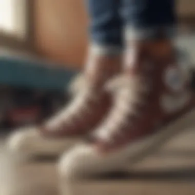 Vintage advertisement featuring Chuck Taylor All Star shoes