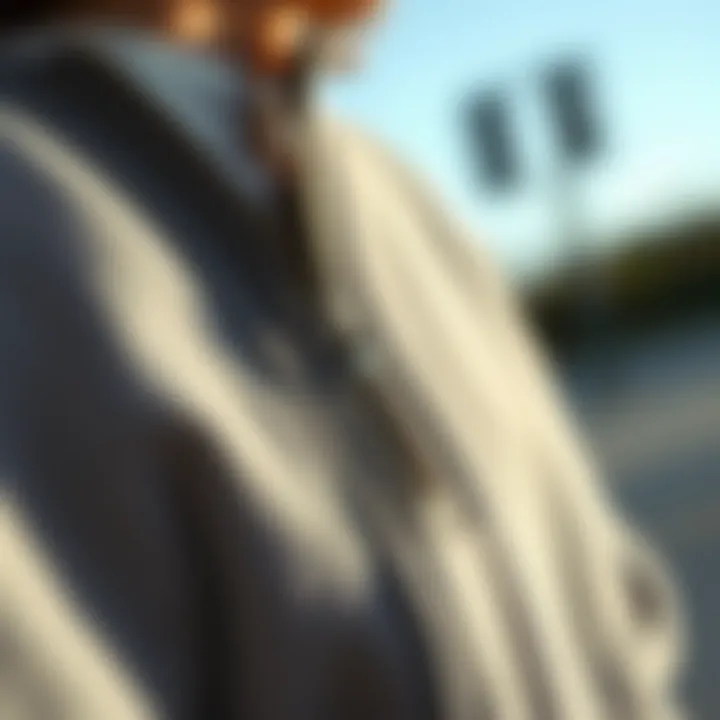 Intricate Zipper Design Close-up shot of the intricate zipper design on a cropped sweater