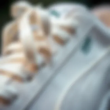 Close-up of the materials used in Puma Suede White.