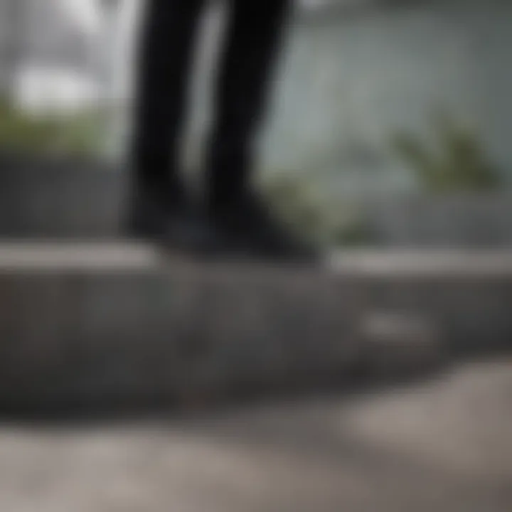 A collection of black low Vans in various settings, highlighting their versatility.