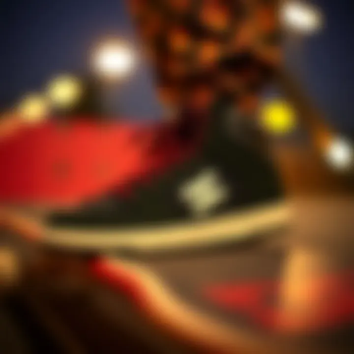 A collaborative sneaker design with DC and a notable artist