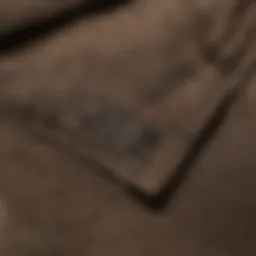 Close-up of Dickies pants showcasing fabric texture