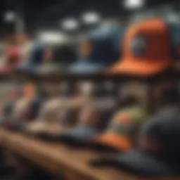 A collection of Goorin trucker hats showcasing unique designs and colors