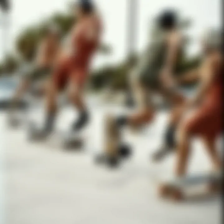 Historical Evolution of Skateboarding A historical collage showcasing the evolution of skateboarding