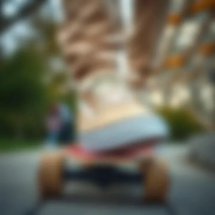 Vans Old Skool Beige Suede on a skateboard, epitomizing culture and lifestyle