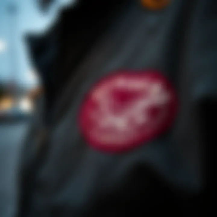 Intricate Design Features of Members Only Jacket Close-up of the unique design details on a Members Only jacket