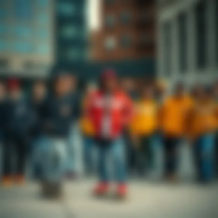 Collective Skate Style Featuring Members Only Jackets Group of skaters showcasing their style with Members Only jackets in an urban setting