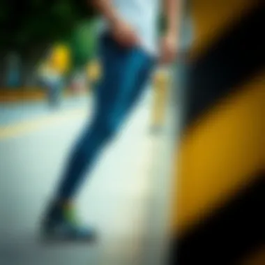 Fashionable outfit featuring skinny jeans with ankle design