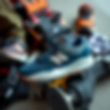 Skateboarding Style with New Balance 288 Sport Stylish flat lay of the New Balance 288 Sport alongside skateboarding gear