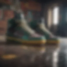 A close-up view of Pit Viper footwear showcasing its unique design.