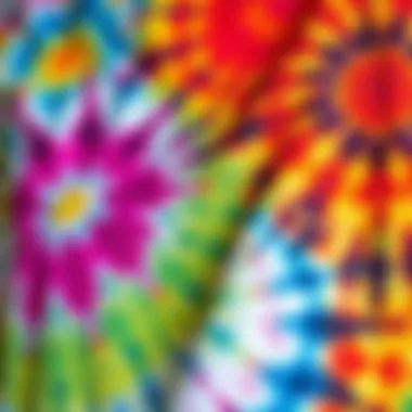 Unique Tie Dye Patterns and Designs Close-up of tie dye patterns showcasing unique designs and colors