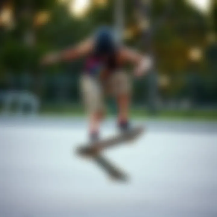Skateboarder in Action with Tie Dye Tank Skateboarder wearing a tie dye tank top performing a trick