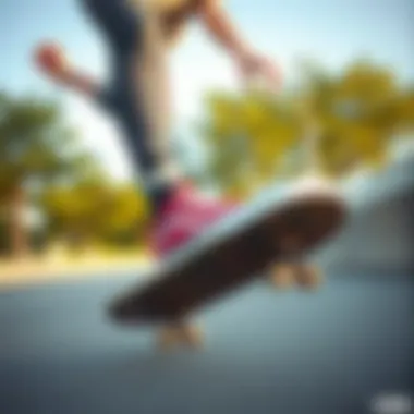 Young Skater in Vans Size 3.5 A young skater performing tricks while wearing Vans size 3.5