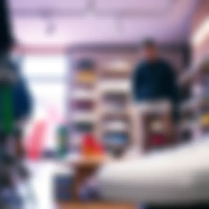 Interior Highlighting Skateboard Lifestyle Interior of Vans store emphasizing skateboard lifestyle