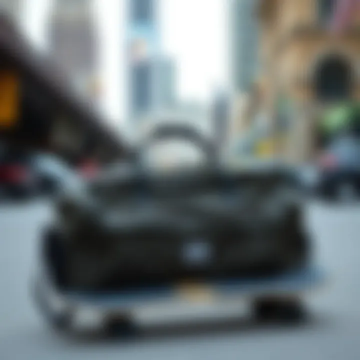 Herschel Supply duffle bag with skateboard