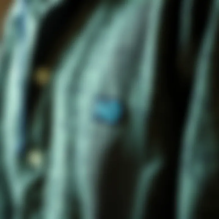 The Intricate Fabric of the Independent Truck Shirt A close-up of the fabric texture of the Independent Truck Shirt