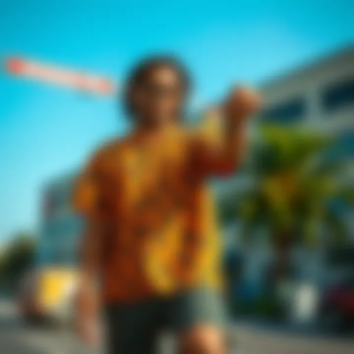 Bold Expressiveness Bold look featuring a patterned short-sleeve shirt complemented by tailored shorts.