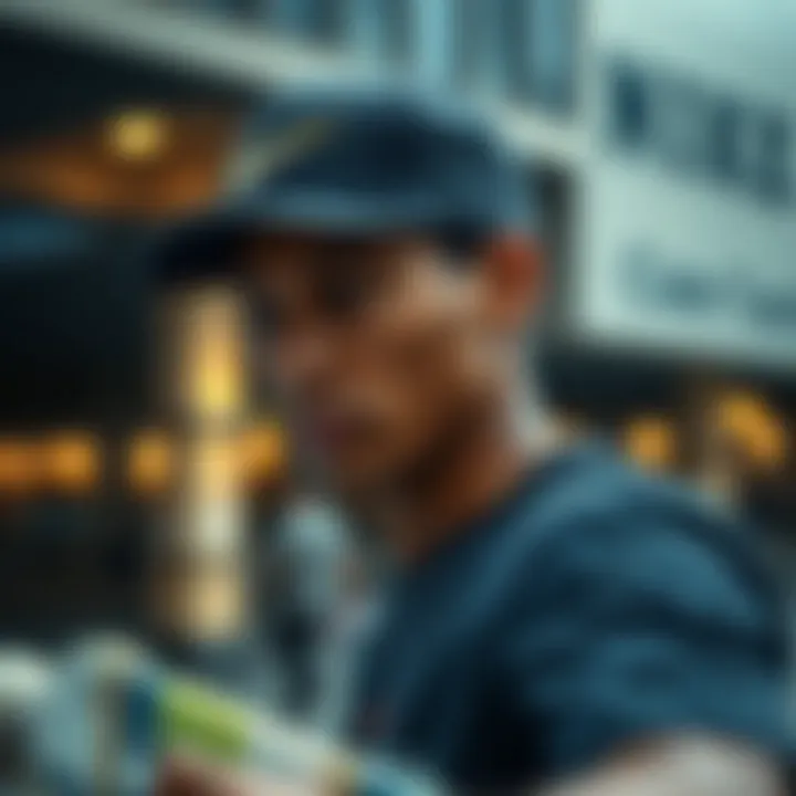 Skateboarder wearing the Nike Futura Cap in an urban setting