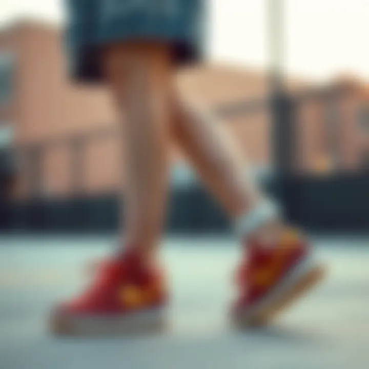 Fashion-forward outfit featuring Nike suede shoes