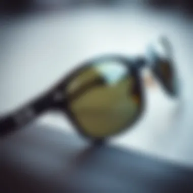 A close-up of high-quality sunglasses emphasizing craftsmanship and details.