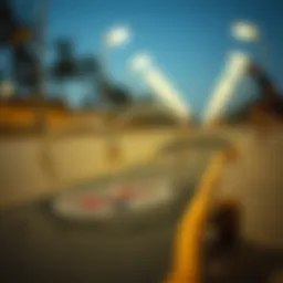 Stylish Ray-Ban Erika clear glasses on a skateboard