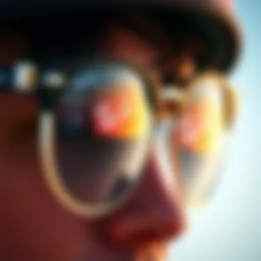 Design Details of Ray-Ban Erika Clear Lenses Close-up of Ray-Ban Erika clear lenses showcasing design details