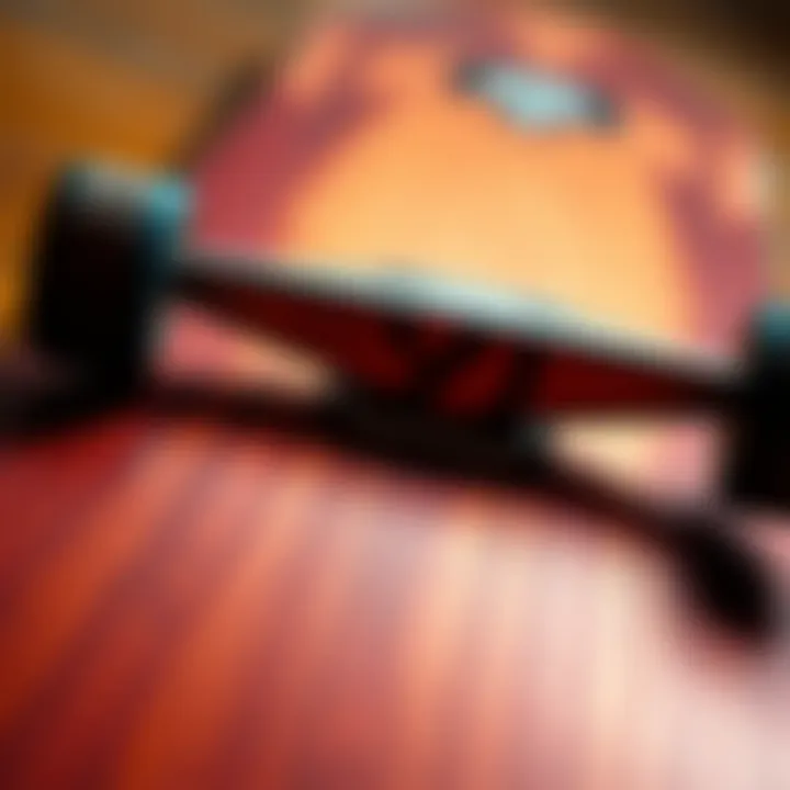 Material Composition of Size 9 Skateboard Decks Close-up of skateboard deck material highlighting texture and durability