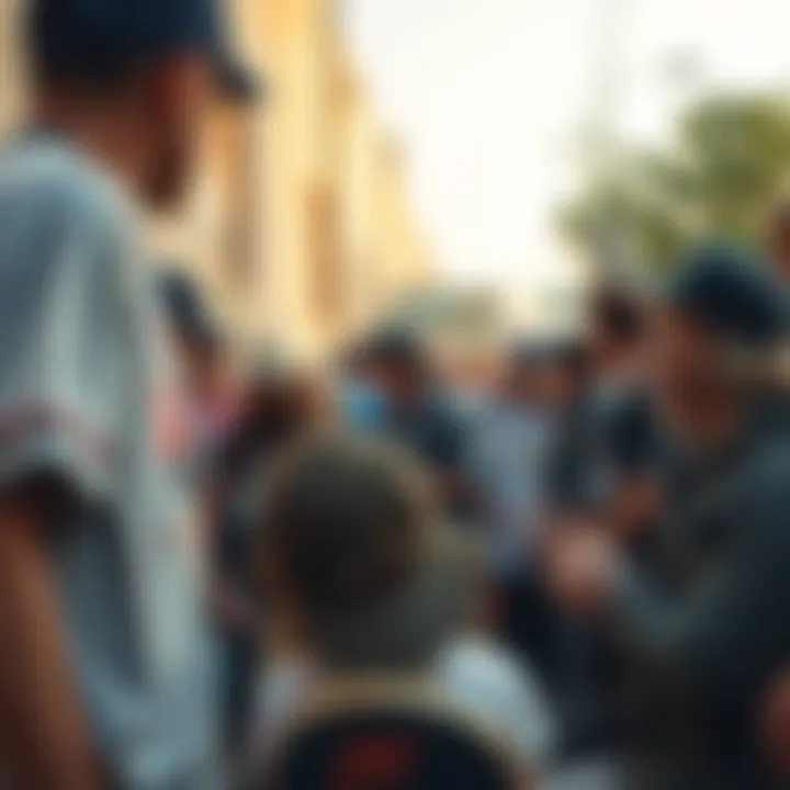 Community Engagement in Skate Culture A thriving skateboarding community engaged in discussions about skate culture.