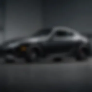 Detailed Profile of the All-Black Supra's Construction Side profile of the all-black Supra highlighting its construction and materials