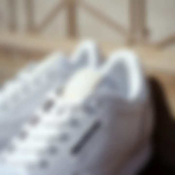 Close-up detail of Reebok Club C materials and craftsmanship