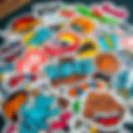 Diverse Vibes Stickers Collection A collection of vibrant vibes stickers showcasing various designs