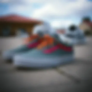 Origin of Vans in Skate Culture Vintage Vans skate shoes showcasing the brand's origins.