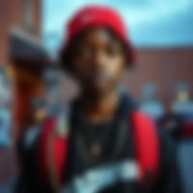 Black Streetwear: Where Fashion Meets Identity A fashion-forward teen showcasing black streetwear