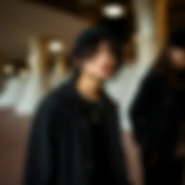 Coordinating Styles: Black in Teen Fashion Stylish black outfit coordinated for a teen