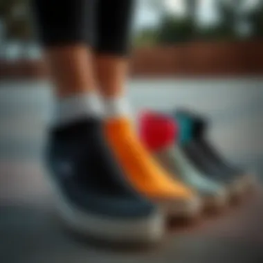 Variety of Colors for Style Versatility Vans Classic No Show Socks in various colors displayed