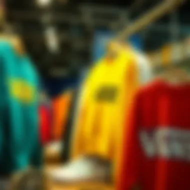 Vibrant Display of Vans Sweater Sale Vans sweater sale display with vibrant colors